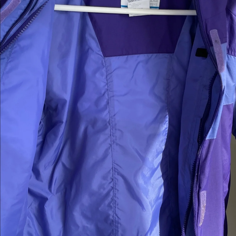 Columbia Kids Two-Tone Purple Raincoat - Picture 7 of 10